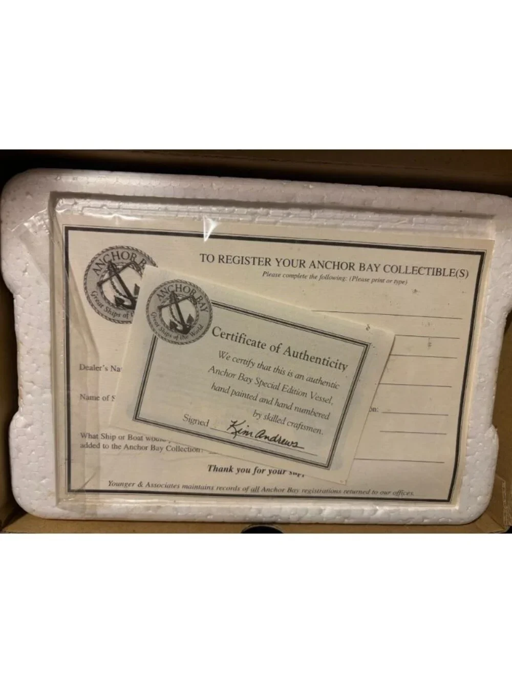 Vintage Anchor Bay Collectible